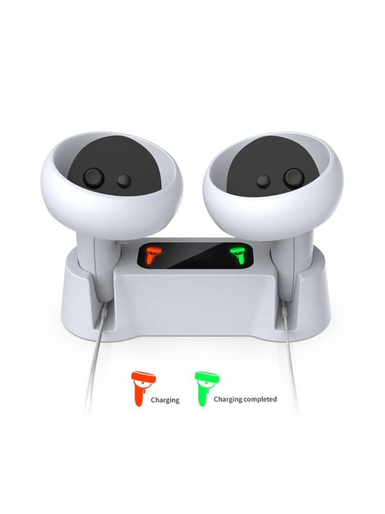 VR Gaming Schnellladebasis für 2 Magnetische Lade-Dockingstation Brille Magnetischer Griff Zubehör