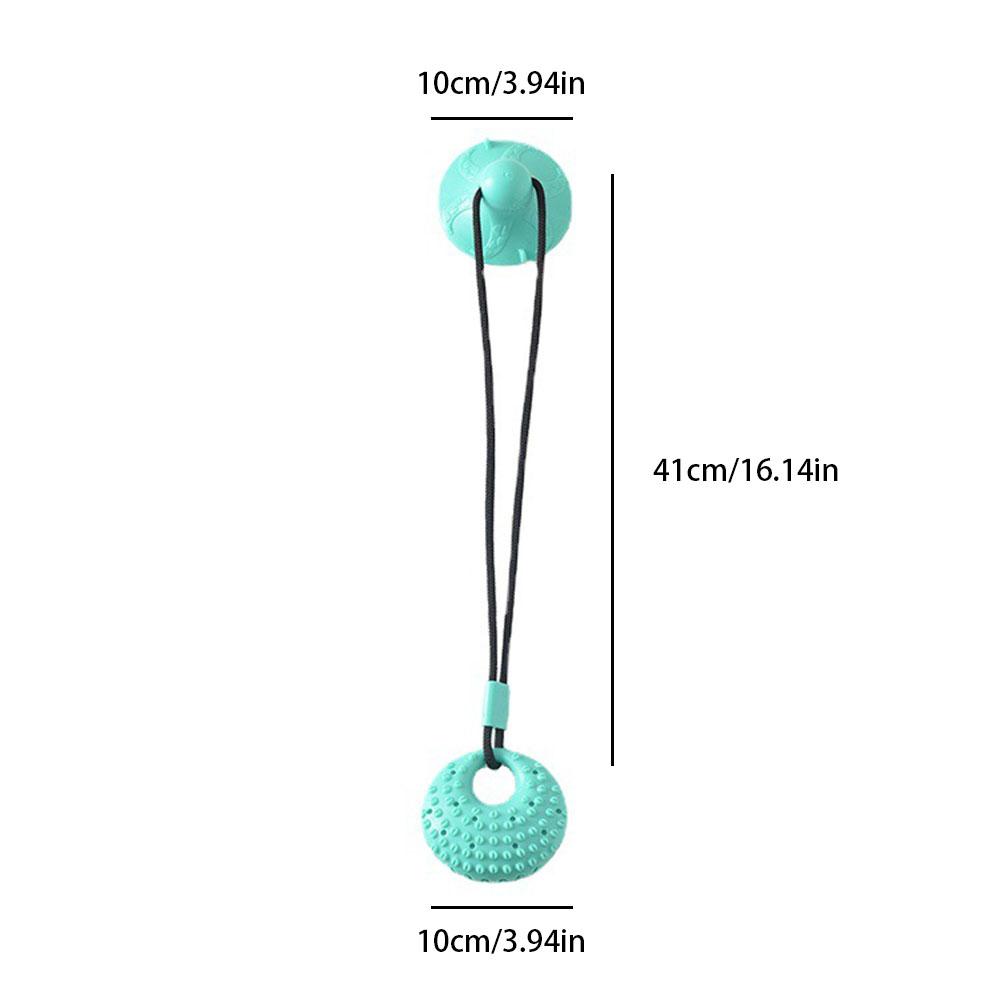 Pet Suction Cup Pull Rope Toy - Durable Chew Resistant Teeth Cleaning Treat Dispensing Ball, Dog Boredom Relief Stress