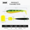 Kingdom 2 sztuk/paczka Przynęty miękkie 160mm 40g Plastikowe silikonowe sztuczne przynęty Tonące Big Swimabait T-Tail Shad Tackle