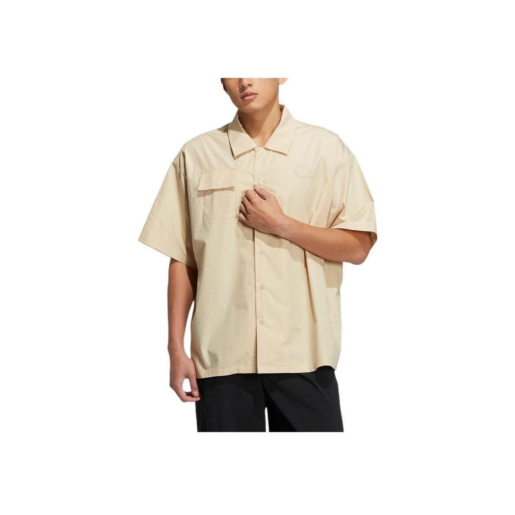 Adidas Originals Trefoil Solid Pocket Short Sleeve Shirt Unisex Tops Prairie-Brown HS8617