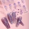 Japanische und koreanische Nagelsticker, Geprägter Weichkleber, 5D, Meerjungfrau Qualle, Heißfolienprägung Nagelsticker, Nagelstudio-Zubehör, Partydekoration