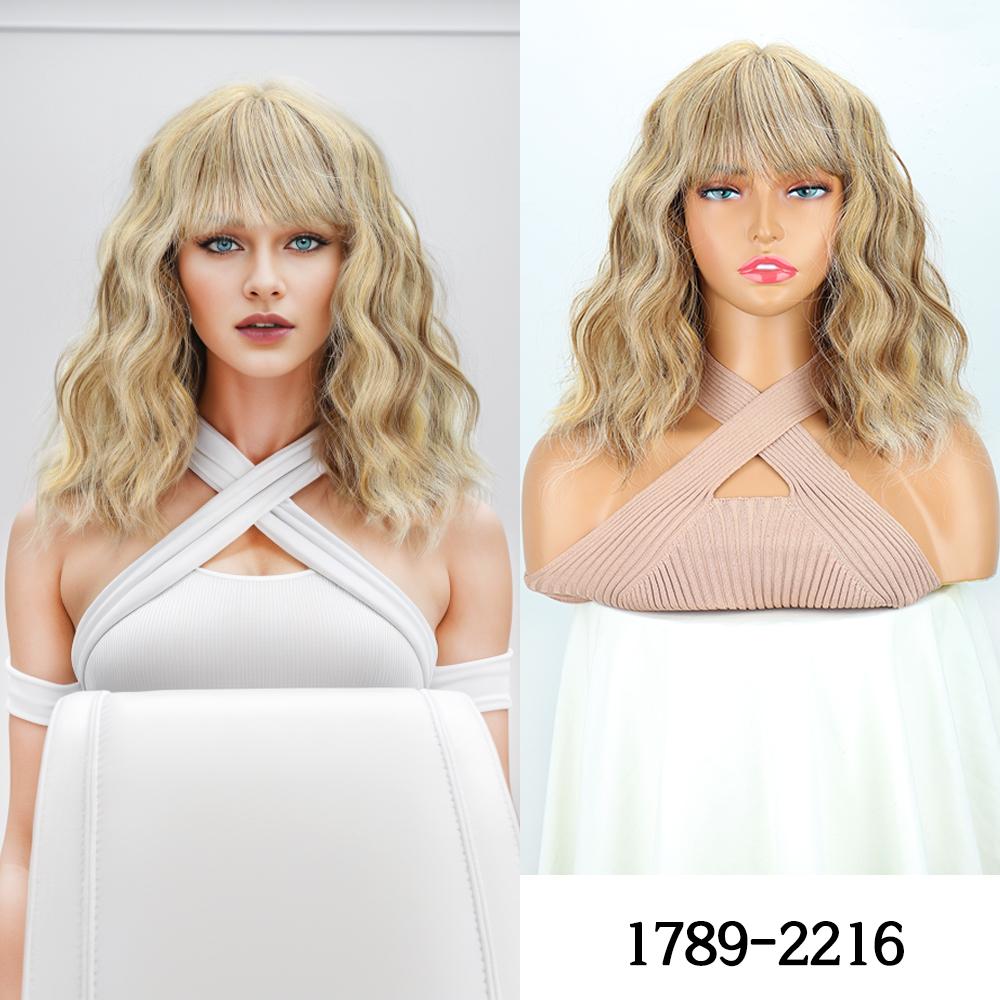 MISSQUEEN Περούκες με κτυπήματα Συνθετική Περούκα Μακρύ Φυσικό Κύμα Σκούρα Μωβ Γυναικείες Καθημερινές Περούκες Cosplay