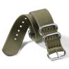 Weave Nylon Strap Gold Silver Black Ring Buckle Ribbed Watchband 18mm 20mm 22mm 24mm for Omega Military Braid Sport Men Bracelet