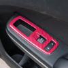 Carbon Fiber Window Lift Trim Switch Panel Cover Trim Automobile Replacement