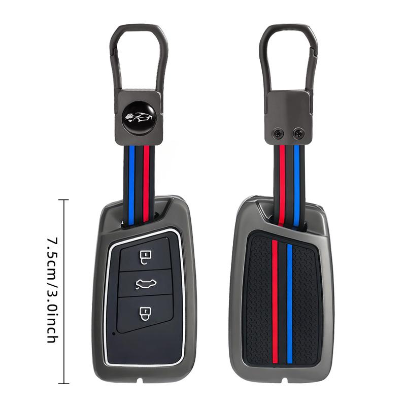 Zinc Alloy Car Key Case Cover For VW Volkseagen Passat B8 Magotan For Skoda Superb A7 Kodiaq Seat Holder Bag Accessories