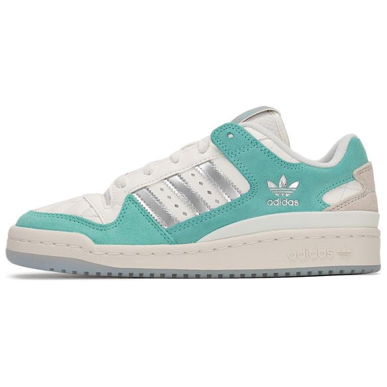 Adidas Originals Forum Fashion Versatile Retro Low-Top Sneakers Women Sneakers White Green JH6279