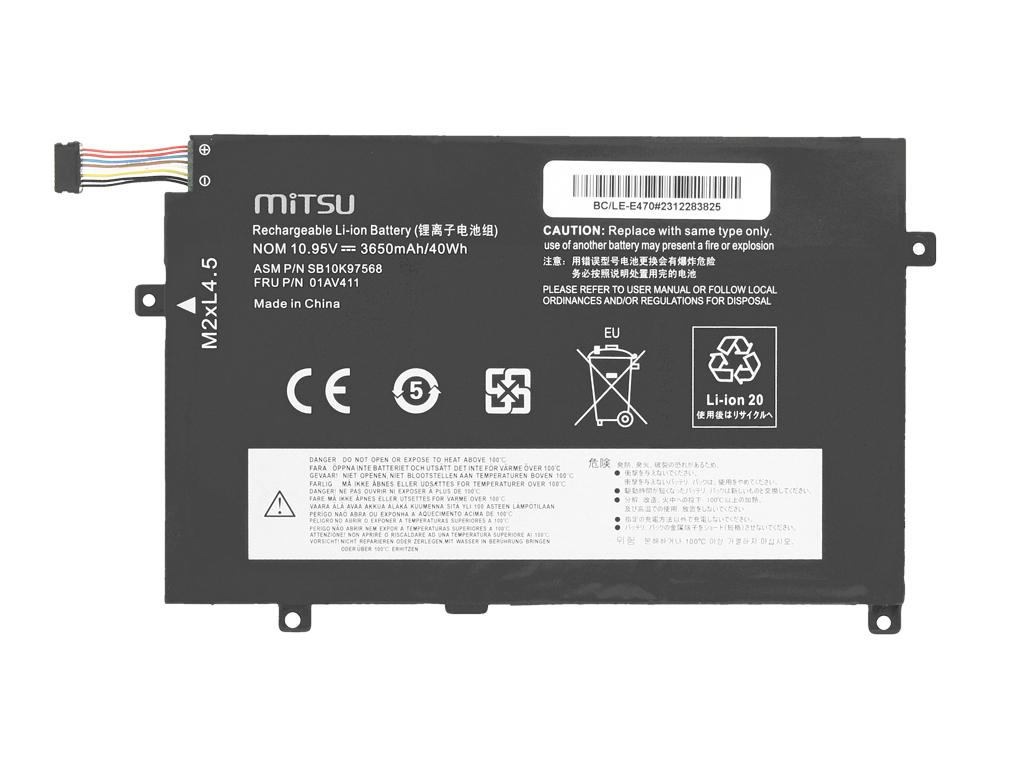Battery 01Av411 For Lenovo Thinkpad E470 E475