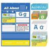 Wall Alphabet Pocket Chart All About Alphabet Chart A-B-C Flash Cards Learning Games Interactive Tool For Preschool Classroom