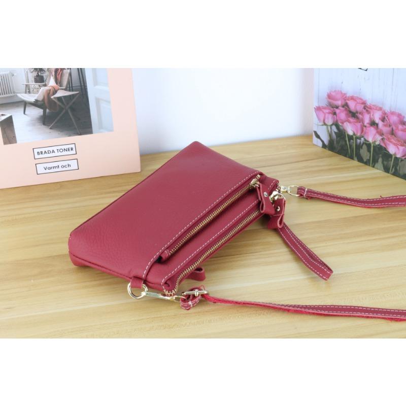 Geantă de damă din piele de vacă, geantă de umăr simplă, modă de damă, geantă oblică