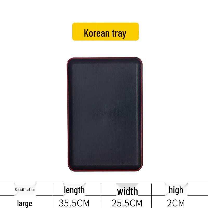 Anti-slip Rectangular Plastic Serving Tray