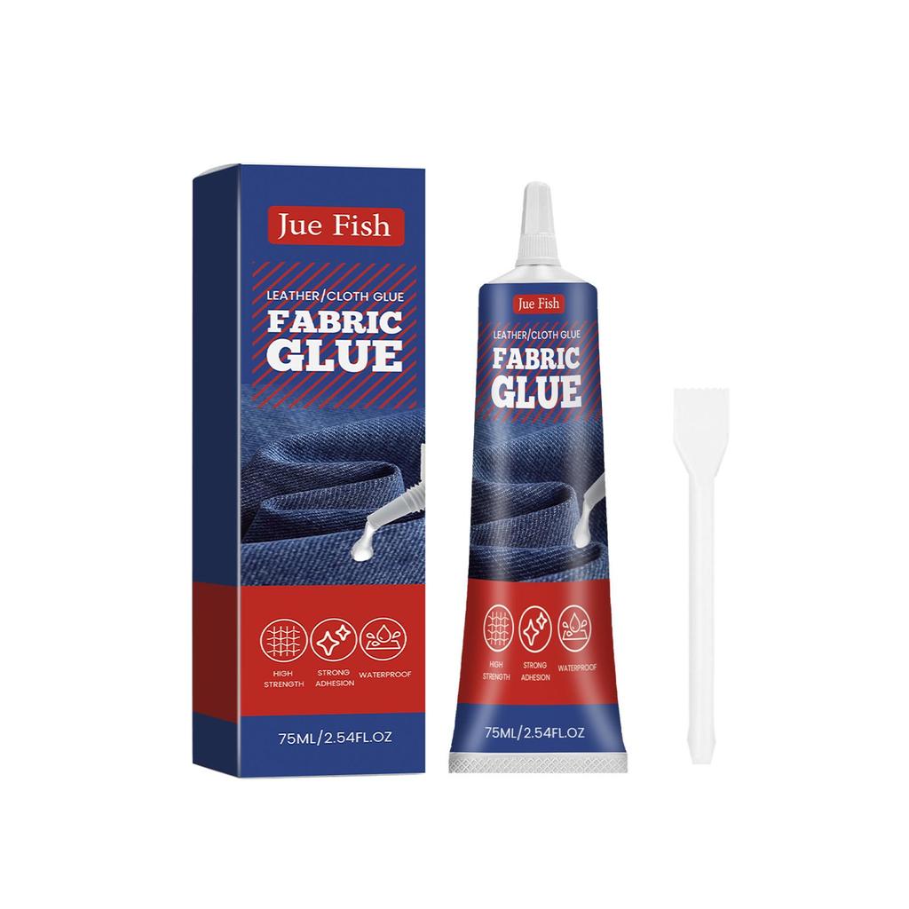 Fabric Glue, Suitable for Cotton, Denim, Leather, Handmade, Home Use, Transparent, Scraper Glue