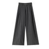 Women's 2026 Striped High-Waisted Wide-Leg Suit Pants - Slimming, Versatile, and Floor-Length