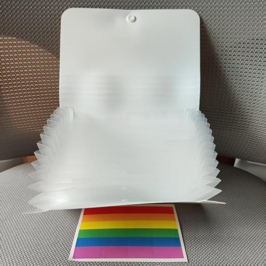 A6 Accordion File - 13 Pocket Multi-layer Folder with Buckle for Receipts and Documents