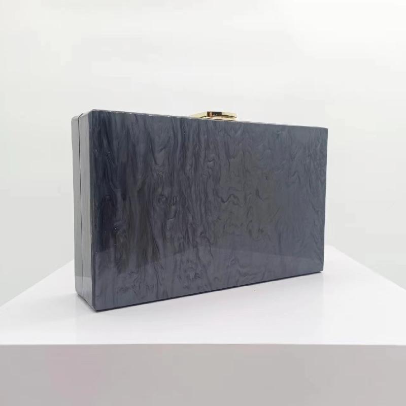 Square Shoulder Crossbody New Clutch Pearl Acrylic Evening Bag Handbags Small Chain Bags Women Transparent Elegant Luxury Brand