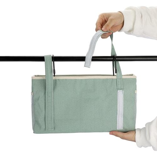 Sumnacon Bedside Storage Pocket, Large Capacity, Multi-Functional Storage Basket, Hanging Storage Bag, Small Item Storage Box, Storage Basket, Storage