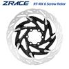 ZRACE RT-RX 6 Screw Disc Rotor, Ultralight Strong Heat Dissipation Floating Rotor 160mm Road Disc Brake