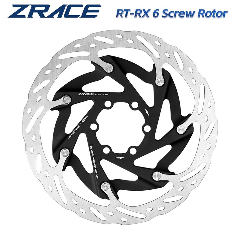 ZRACE RT-RX 6 Screw Disc Rotor, Ultralight Strong Heat Dissipation Floating Rotor 160mm Road Disc Brake