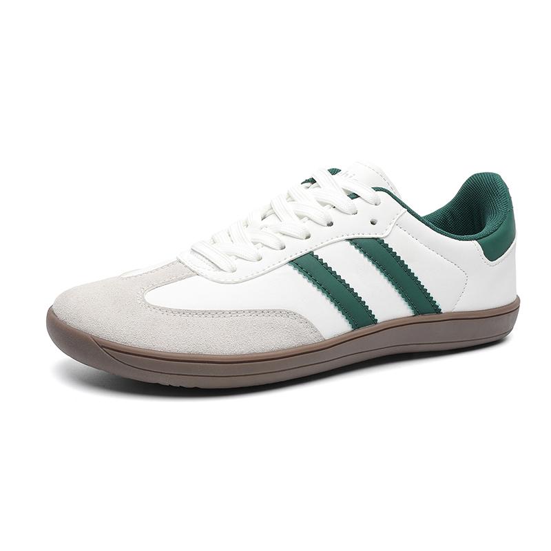 

Wide Toe Box Running Sneakers Men Women PU Leather Retro Sports Shoes Non-slip Casual Footwear for Walking Travel Plus Size 37-48 48 зелений