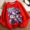 Children's Round-neck Hoodies, Cute Long-sleeved Hoodies for Boys and Girls In Spring and Autumn
