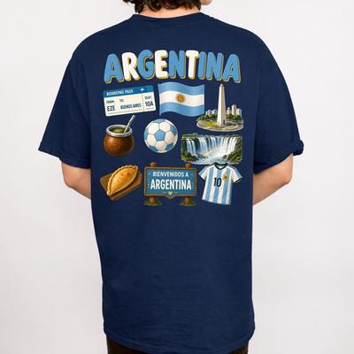 Argentina Football Fan 2026 Shirt Argentinian Football Tournaunisext Tee Argentina Travel 2026 Shirt