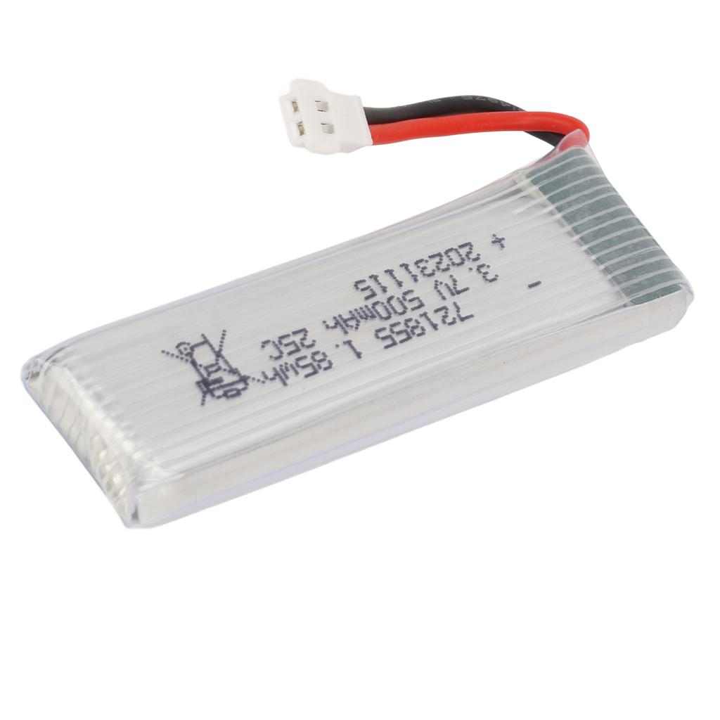 3.7V 500mAh RC Drone Lithium Battery With XH2.54 Plug 721855 Overcharge Protection RC Drone Battery For Udirc H37