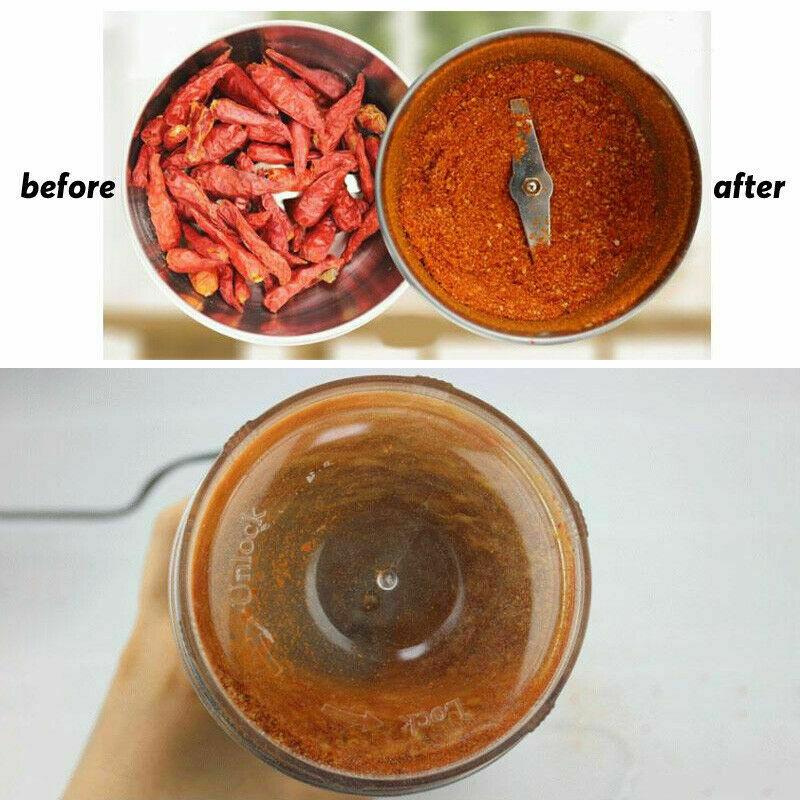 Multifuncional casa moedor de café elétrico ervas especiarias nozes grãos moedor barra jantar feijão especiarias porca moinho liquidificador aço inoxidável