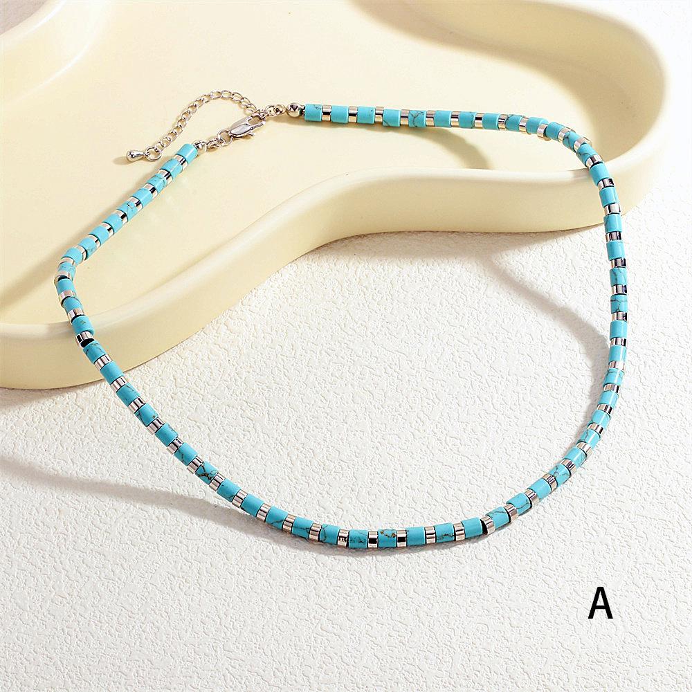 Dopamine Hip-Hop Clavicle Chain in Vibrant Ethnic Style