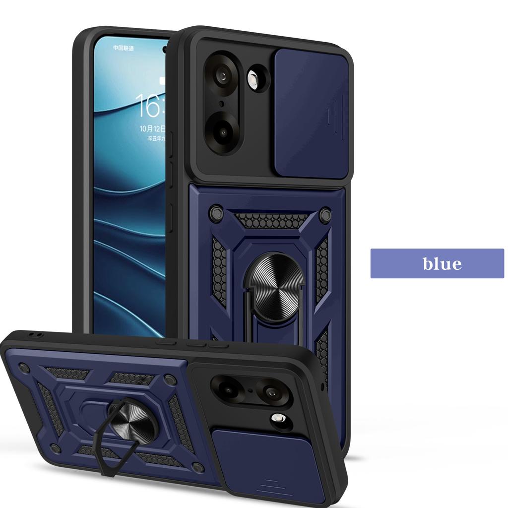 Rüstungs-Ständer-Hülle Für OnePlus Nord 5 CE 5 CE5 5G Abdeckung Linsenschutz Mit Ring Magnetischer Halter Coque Fundas Capa