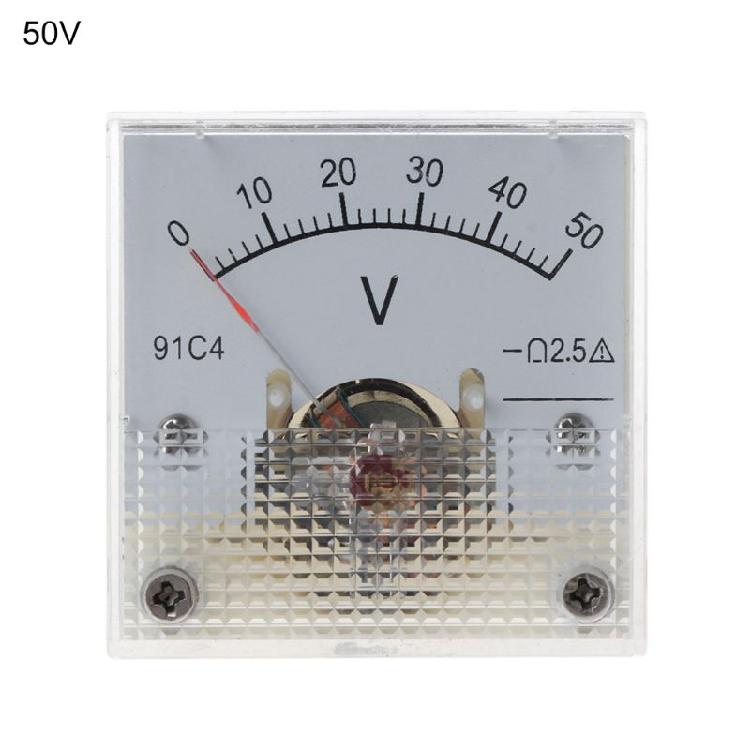 DC Analog Panel Voltage Gauge Volt Meter 91C1 2.5% Error Margin 10 Styles Ga