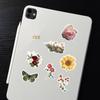 50 Cute Flower Cartoon Stickers - Waterproof Decorative Pack for Suitcases & Notebooks