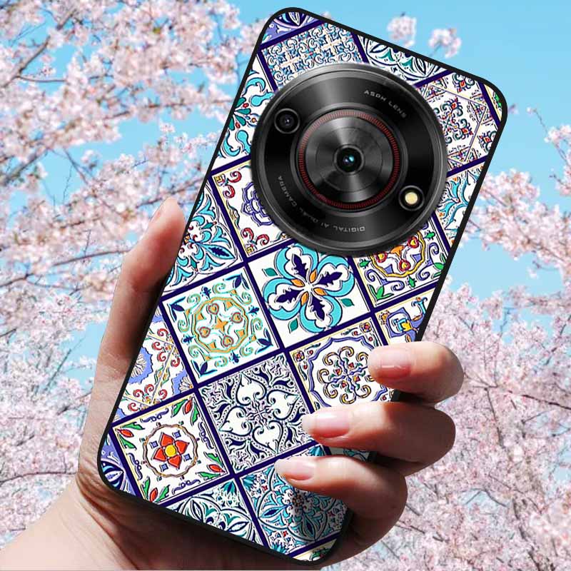 For ZTE Blade A75 5G 6.6" Cases 3D Relief Flower Soft Silicone Luxury Cover for ZTE Blade A75 5G 3D Phone Cases ZTE Blade Z2357N