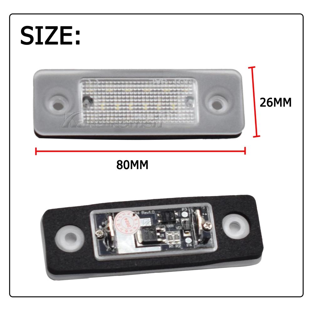 2PCS For Volvo C30 2008 2009 2010 2011 2012 2013 Xenon White LED Car Number License Plate Light Lamp OEM#:31213991