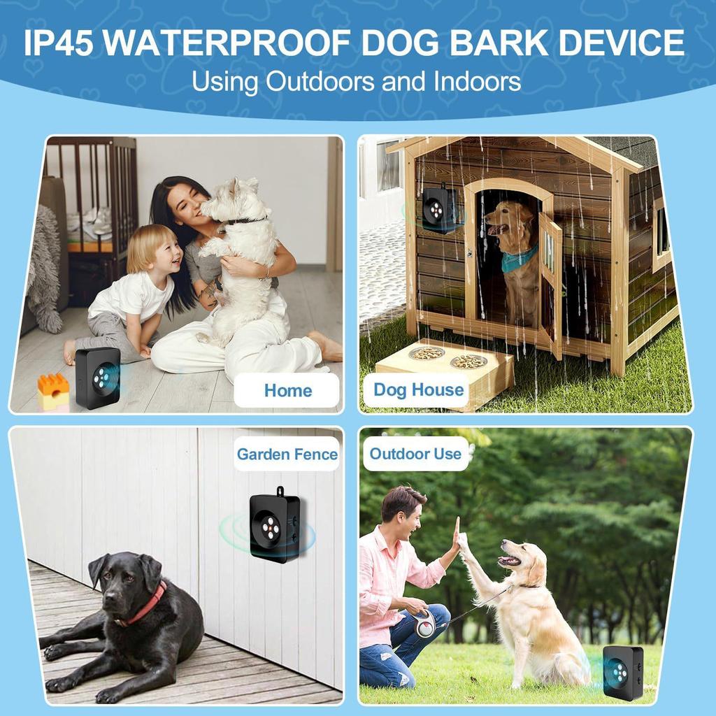 2024 Ultrasonic Outdoor Smart Anti-Bark Device