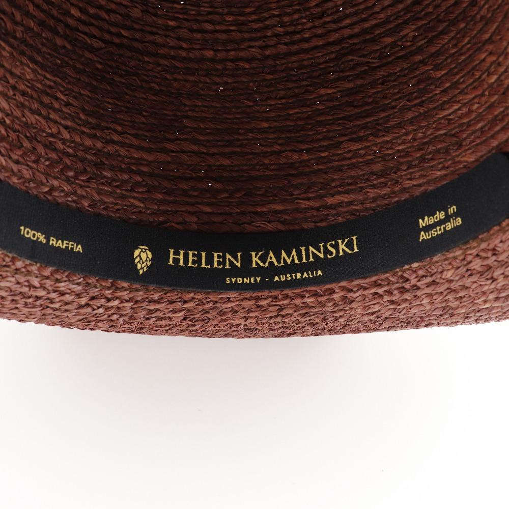 HELEN KAMINSKI ROLLED Other hats beige Raffia Women Used