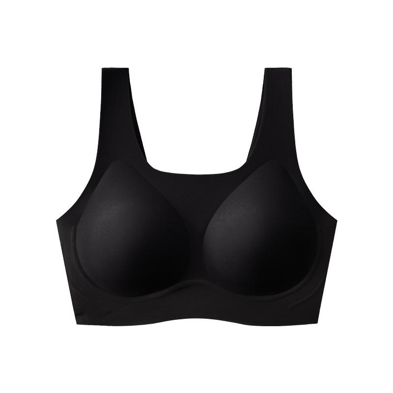 Invisible liquid foundation, seamless women's non-empty cup, thin non-steel ring, sub-breasts, anti-sagging bra