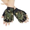 1 Pair Kids Half Finger Gloves Anti-Slip Sport Mittens Large Area Anti-Slip Design Elastic Soft Gloves