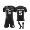 Herren Fußballtrikot Set Kurzarm Shirt Sportliche Trainingsshorts und Socken Schnelltrocknendes Uniform-Set für Teams