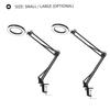 Lighting LED 5X Magnifying Lamp with Clamp Hands Free Magnifying Glass Desk Lamp Adjustable Swivel Arm USB Powered Lamp