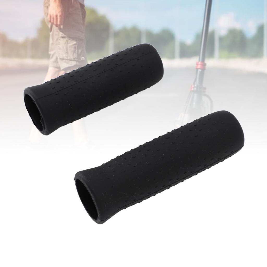 1 Pair Handlebar Grip Convex Particle Design Non Slip Comfortable Electric Scooter Handlebar Grip Replacement