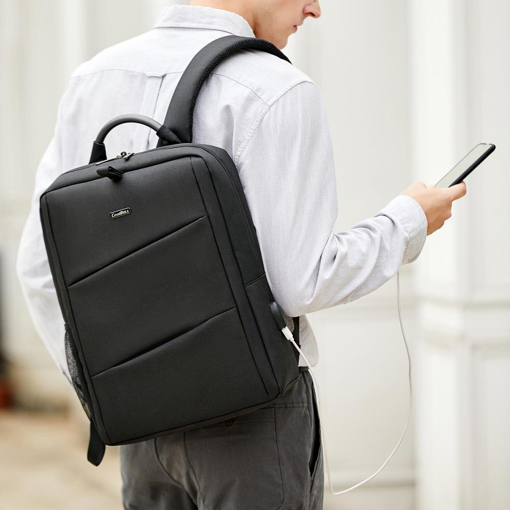 Cheap Men Backpacks Cool Bell USB Charging Male Waterproof 15.6 inch ...