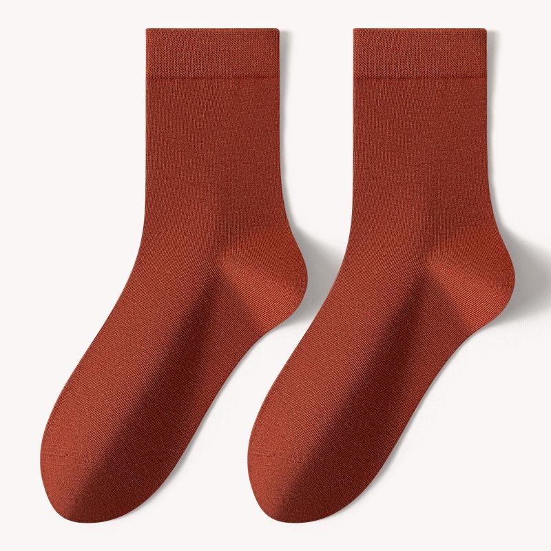 

Женские весенне-осенние антибактериальные носки из хлопка с ворсом, не скатывающиеся, с рисунком Лунный ребенок в пробирке 1 pair ржавый красный