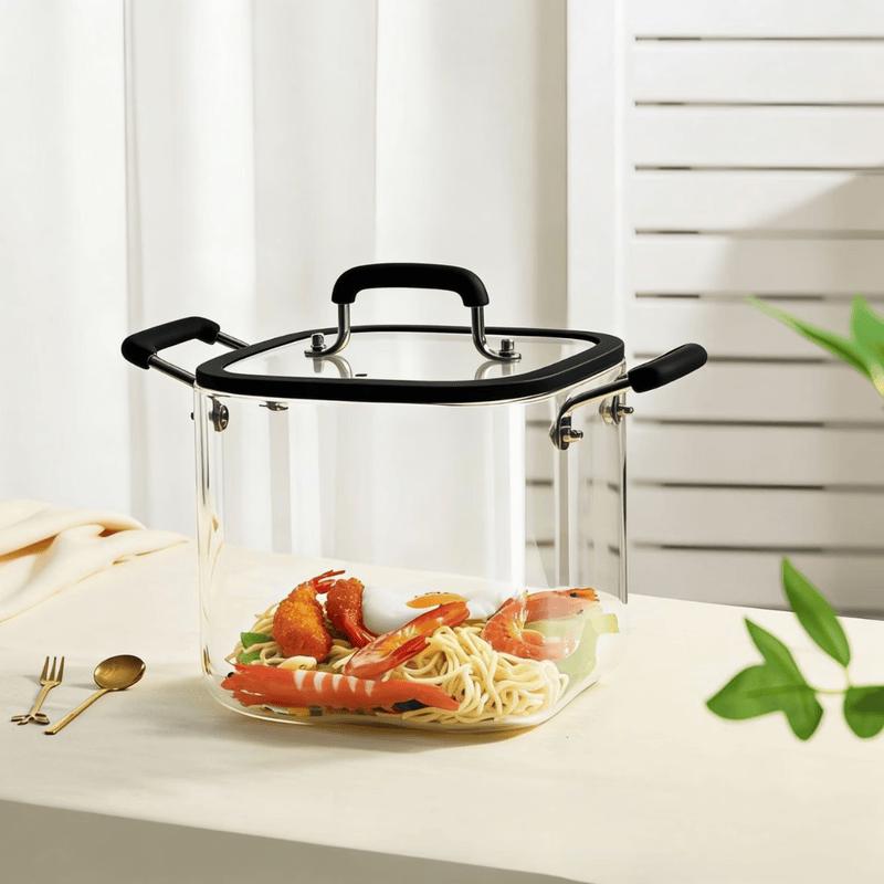 Wutuo Square High Borosilicate Glass Stew Pot