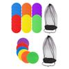24 Pieces Agility Circle Markers PVC Non-Slip Sports Training Suitable for Physical Education