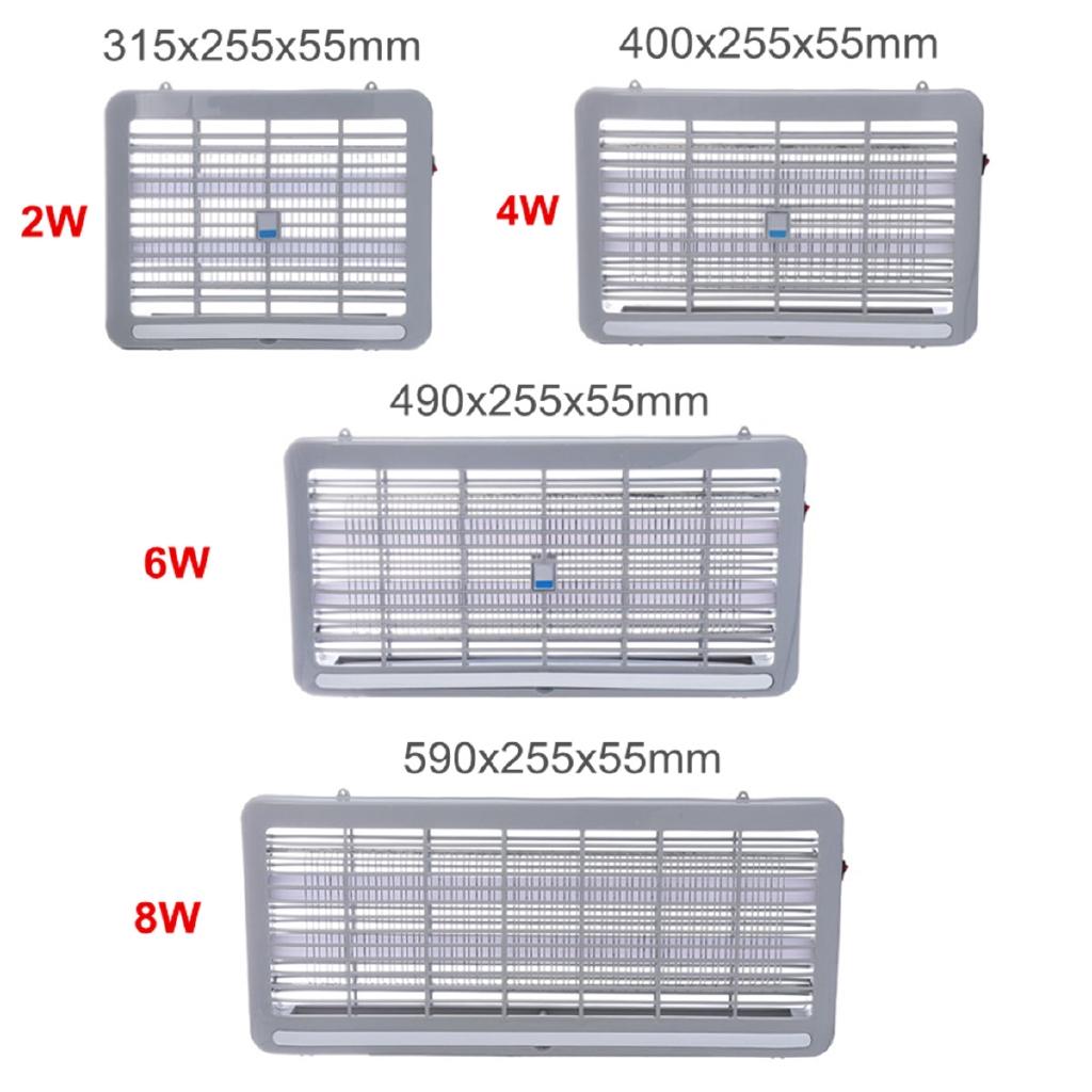 2/4/6/8W Electric Insect Killer LED UV-A Electronics Mosquito Repeller Pest Fly Bug Zapper Catcher Traps Home Pest Control Lamp AC 220V