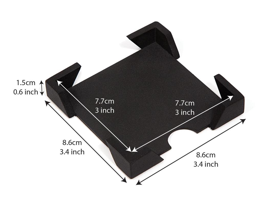 ArtsOnDesk Modern Art Note Dispenser Black Strong Adhesive Note Desk Business Dispenser Fits Strong Adhesive bk309, Steel, Patent-Pending, Dispenser,