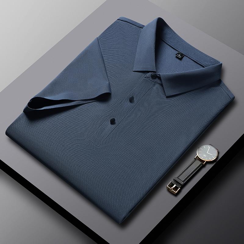 2026 Summer New Polo Shirt Men 3 Buttons Casual Work T Shirts Quick Dry Short Sleeve Golf Shirt High Quality Plus Size