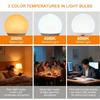 HOMEFISH RGB/3 color USB Led Bulb Rechargeable Light Bulb Smart Bulb Dimmable E27 Bulbs with Timing Cordless Battery