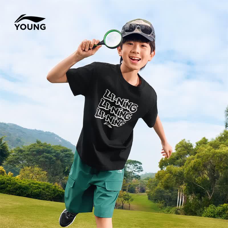 Li-Ning Kids' Short Sleeve & Shorts Sport Set