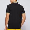 HUGO BOSS Polo Shirts Men's Black Polo Collar Moderate Straight Fit 50398302-016