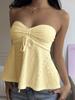 Summer New Women's Clothing High-end Sweet and Spicy Style Tube Top, Slim-fitting Sleeveless Top